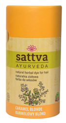 Sattva - Henna Naturalna ziołowa farba do włosów Karmelowy Blond 150g