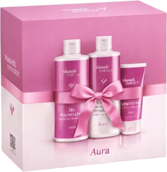 Vianek Zestaw Essence aura (szampon 300ml + żel pod prysznic 300ml + krem do rąk 50ml)