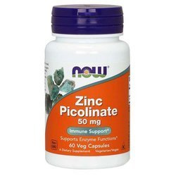 Now Foods Cynk Pikolinian 50mg na wsparcie odporności  60 kaps.