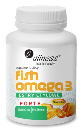 Aliness Fish Omega 3 FORTE Estry 500/250mg 90 kaps.