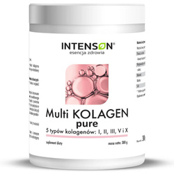 Intenson Multi Kolagen pure czysty kolagen typu I, II, III, V i X - 300g