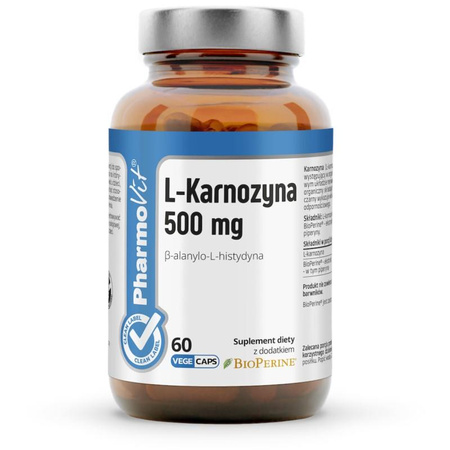 Pharmovit L-Karnozyna 500 mg na wsparcie procesu antyoksydancji 60 kaps.