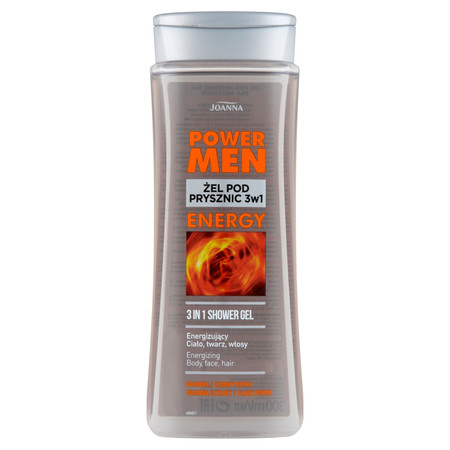 Power Men żel pod prysznic dla mężczyzn Czarny Pieprz i Guarana 300ml