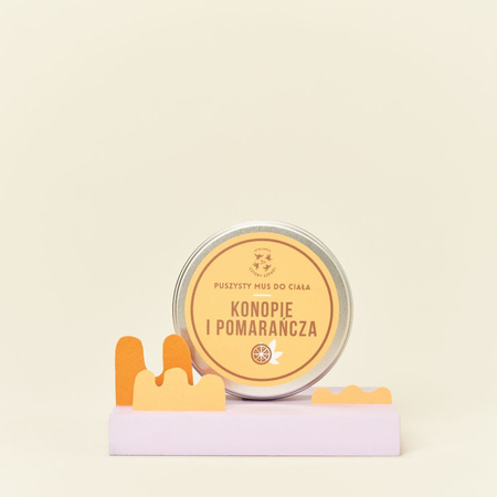 Mydlarnia cztery szpaki, Konopie i pomarańcza, puszysty mus do ciała, 150 ml