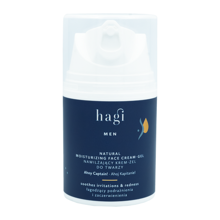 Hagi Men- Naturalny nawilżający krem-żel do twarzy Ahoj Kapitanie50ml
