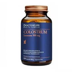 Doctor Life Colostrum Immunab bio-aktywne kolostrum 500mg suplement diety 120 kaps.
