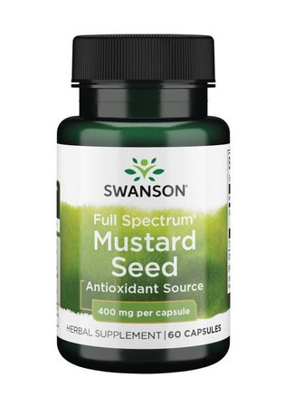 SWANSON Full Spectrum Mustard Seed (Nasiona gorczycy) 400mg detox 60 kaps.