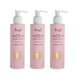 Zestaw: 3x Hagi - Naturalny probiotyczny jogurt do ciała nawilżający WAKACJE NA BALI 200 ml