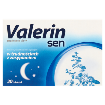 Valerin sen Suplement diety 20 sztuk