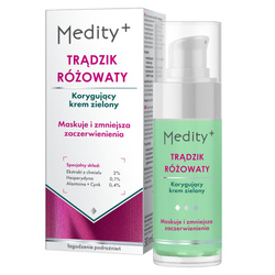 Trądzik Różowaty korygujący krem zielony 30ml