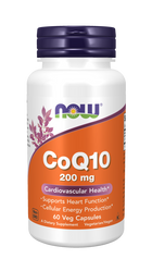 NOW FOODS Koenzym Q10 200 mg (60 kaps.)