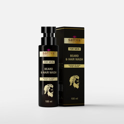 Sattva For Men Szampon do brody i włosów Hair&Beard Wash100 ml