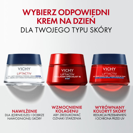 Vichy Liftactiv Collagen Specialist przeciwzmarszczkowy krem na noc 50 ml
