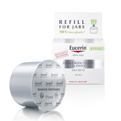 Eucerin Hyaluron-Filler Krem na dzien SPF 15 skóra sucha refill 50ml