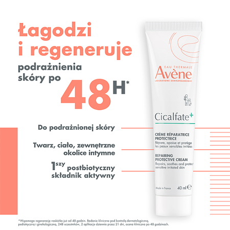 Avène Cicalfate+ Regenerujący krem ochronny 40 ml