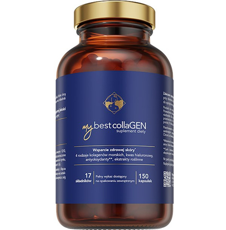 MyBestCollaGEN suplement na wsparcie kondycji skóry 150 kaps.
