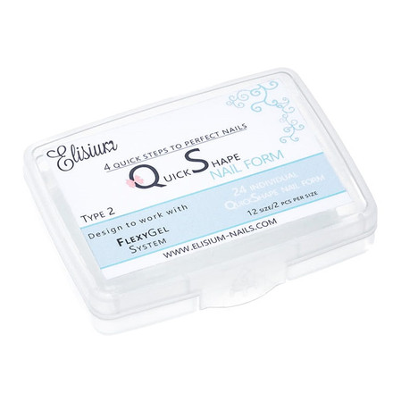 ELISIUM Quick Shape Nail Form Formy do akrylożelu Typ 2 1op.-24szt