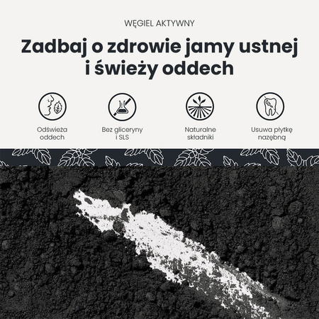 Georganics, Naturalna pasta do zębów w słoiku, do codziennej pielęgnacji, z fluorem i aktywnym węglem, 60 ml