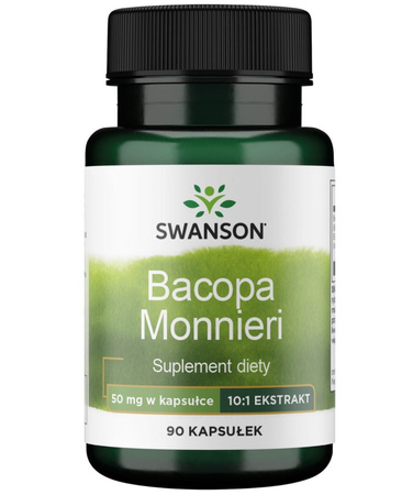Swanson Bacopa Monniera 10:1 Extract 50 Mg 90 K