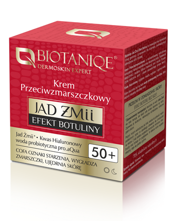 Biotaniqe Jad Żmii Efekt Botuliny, Krem Przeciwzmarszczkowy 50+, 50 ml