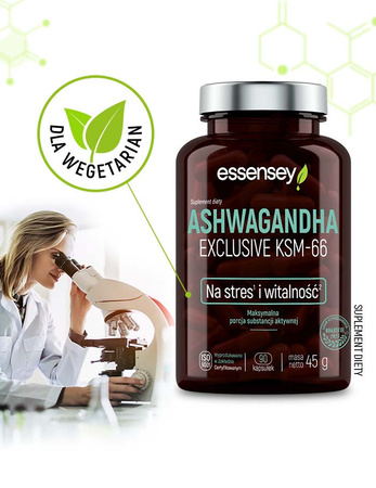 ESSENSEY ASHWAGANDHA EXCLUSIVE KSM-66 90 kap