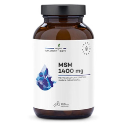 Aura Herbals MSM 1400 mg, siarka organiczna, 120 kaps.