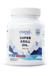 Osavi Super Krill Oil, Olej z Kryla 1180 mg, 60 kaps.