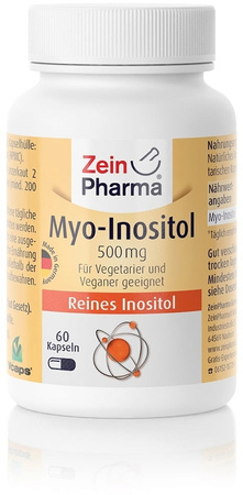 Zein Pharma Myo-Inositol 500mg kompleks witamin 60 kaps.