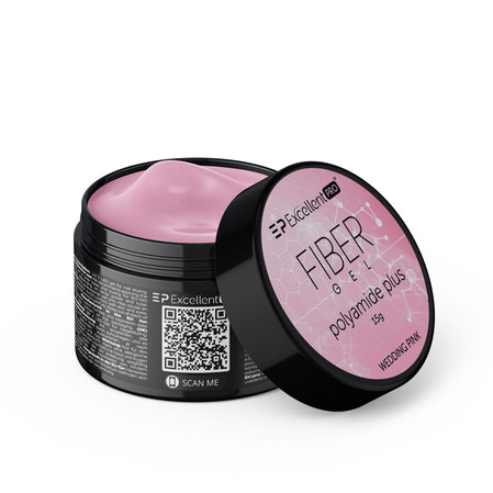 Fiber Gel Polyamide Plus żel budujący Wedding Pink 15g