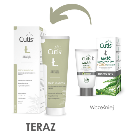 Cutis Ł - Łuszczyca maść konopna 20% + CBD 120 ml