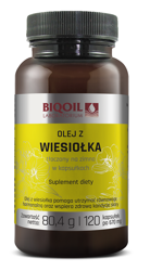 Biooil − Olej z wiesiołka tłoczony na zimno 670 mg − 120 kaps.