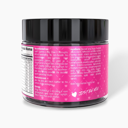 Noble Health Hair Care Panda Mama Żelki z biotyną na włosy 150g