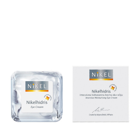 Nikel, NIKELHIDRIS, Nawilżający krem pod oczy z kwasem hialuronowym, miodem i kwiatem immortelle, 15 ml