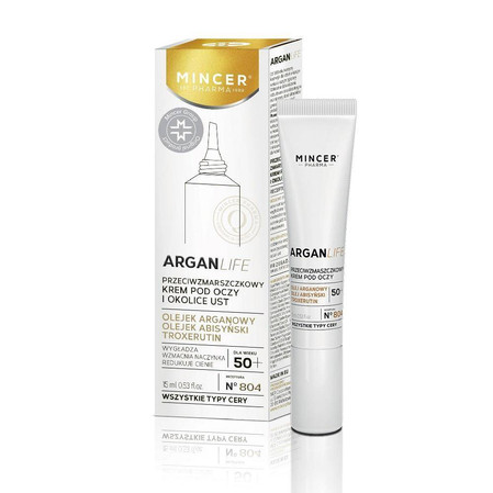 Mincer Pharma Argan Life 50+ Krem pod oczy i okolice ust 15ml