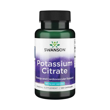 Swanson Cytrynian Potasu 99 Mg 120 K