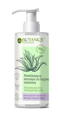 Biotaniqe, ECOLOGIQ,  Nawilżająca Emulsja do Higieny Intymnej, 300 ml