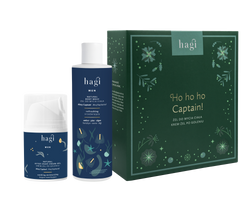 Hagi - Zestaw Xmas Ho Ho Ho Captain! Ahoj Kapitanie, żel do mycia ciała 300ml+naturalny krem-żel łagodzący po goleniu 50ml
