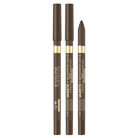 Variete wodoodporna żelowa kredka do oczu 02 Brown