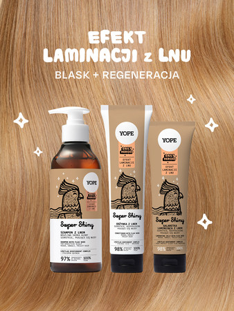 Yope Daily Heroes Super Shiny Szampon z lnem 300ml