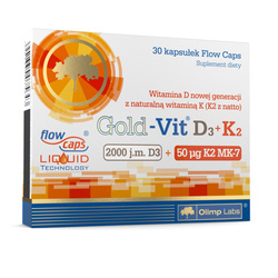Olimp Labs Gold Vit D3+K2 4000, 30 kaps.