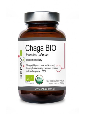 KENAY Chaga BIO na wsparcie odporności i ochrony antyoksydacyjnej 60 kaps.