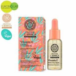 Wegańskie, energizujące serum do twarzy z witaminą C i hydrolatem z rokitnika ałtajskiego, 30ml OBLEPIKHA C-BERRICA
