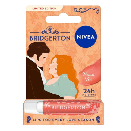 Bridgerton Edition Penelope&Colin pielęgnująca pomadka do ust Peach Tea 4.8g