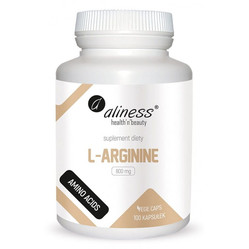 Aliness L-Arginine 800 mg L-Arginina 100 kaps. vege