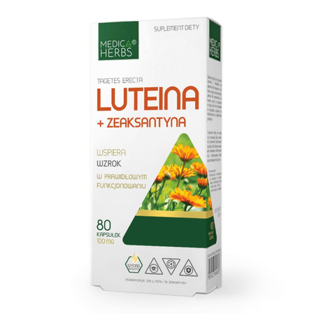 Zestaw 2x MEDICA HERBS Luteina + Zeaksantyna 80 kaps.