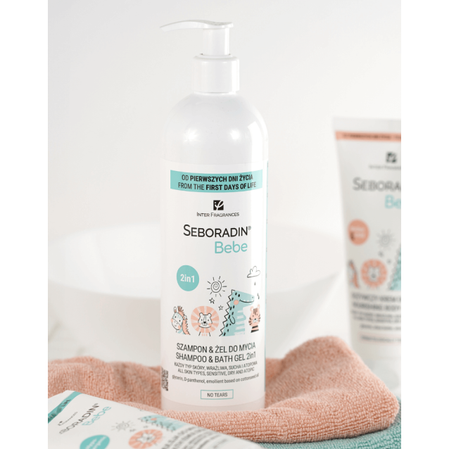 Seboradin Bebe szampon-żel do mycia 2w1 500ml