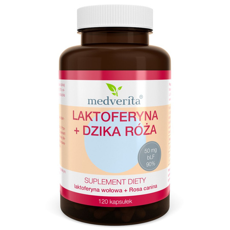 Medverita Laktoferyna Dzika róża 120 K
