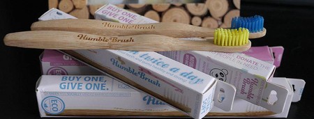 Humble Brush, Bambusowa szczoteczka do zębów, Soft, niebieska