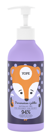Yope - Naturalny żel pod prysznic dla dzieci Pomarańcza & Jabłko 400ml