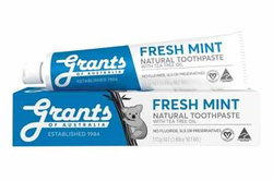 Odświeżająca, naturalna pasta do zębów Grants of Australia - bez fluoru, o smaku mięty 110g